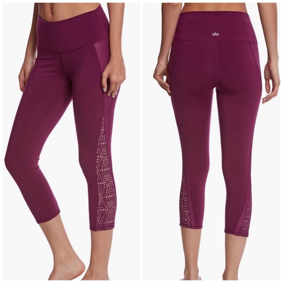 ALO Yoga Pants - NWT Alo High Waist Laser Cut Capri Leggings
